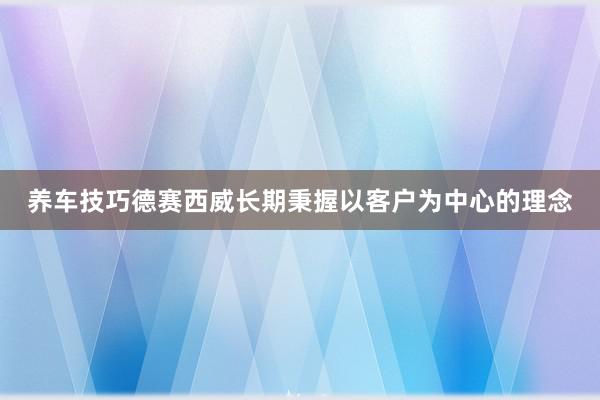 养车技巧德赛西威长期秉握以客户为中心的理念