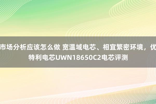 市场分析应该怎么做 宽温域电芯、相宜繁密环境，优特利电芯UWN18650C2电芯评测