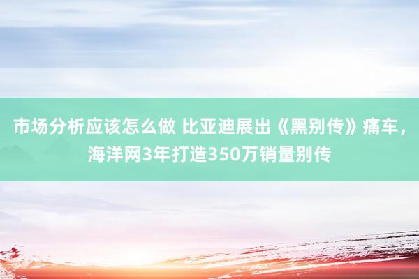 市场分析应该怎么做 比亚迪展出《黑别传》痛车，海洋网3年打造350万销量别传